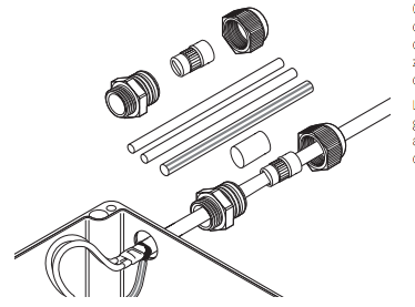 Kit de raccordement, BSA, thermo rétractable, M25, zone non explosive